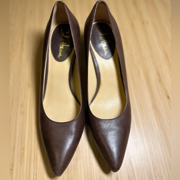Cole Haan Brown Leather 2.5" Pumps - Picture 2 of 7